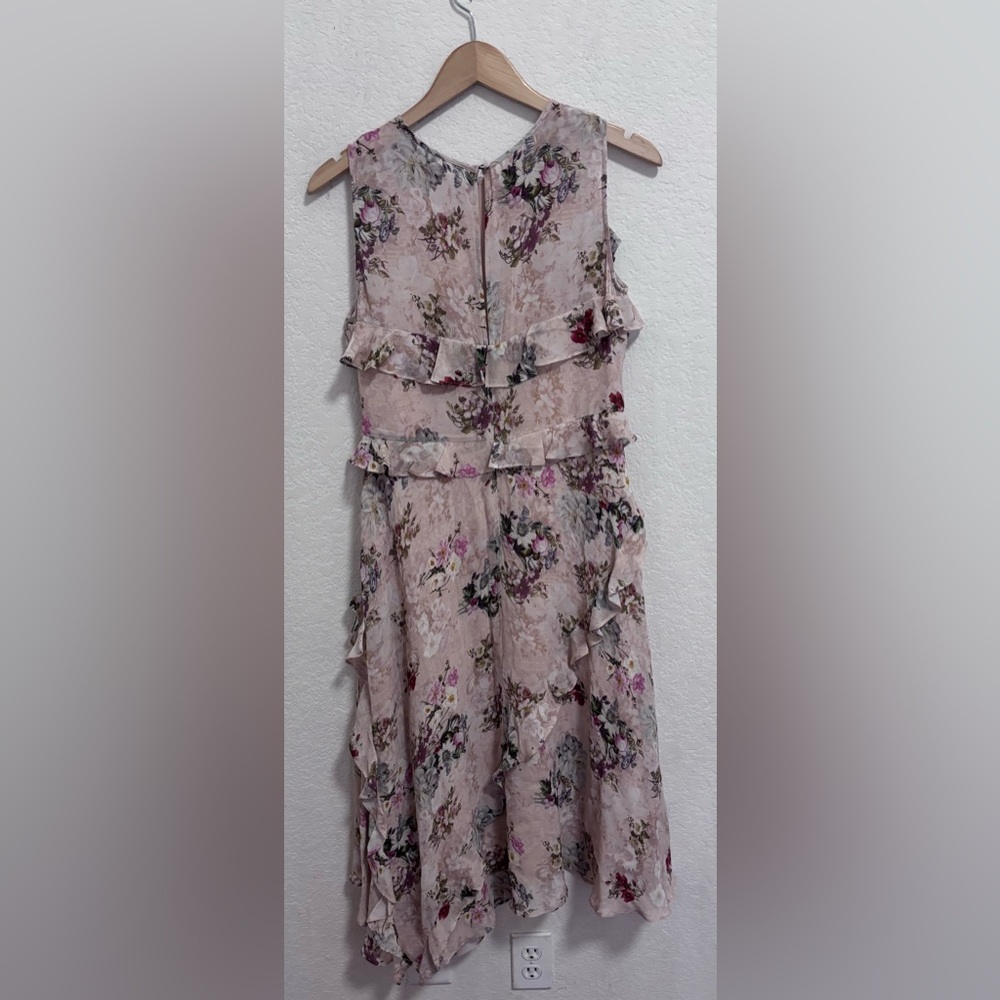 Sundance Faye floral asymmetrical midi dress NWT - Picture 4 of 7